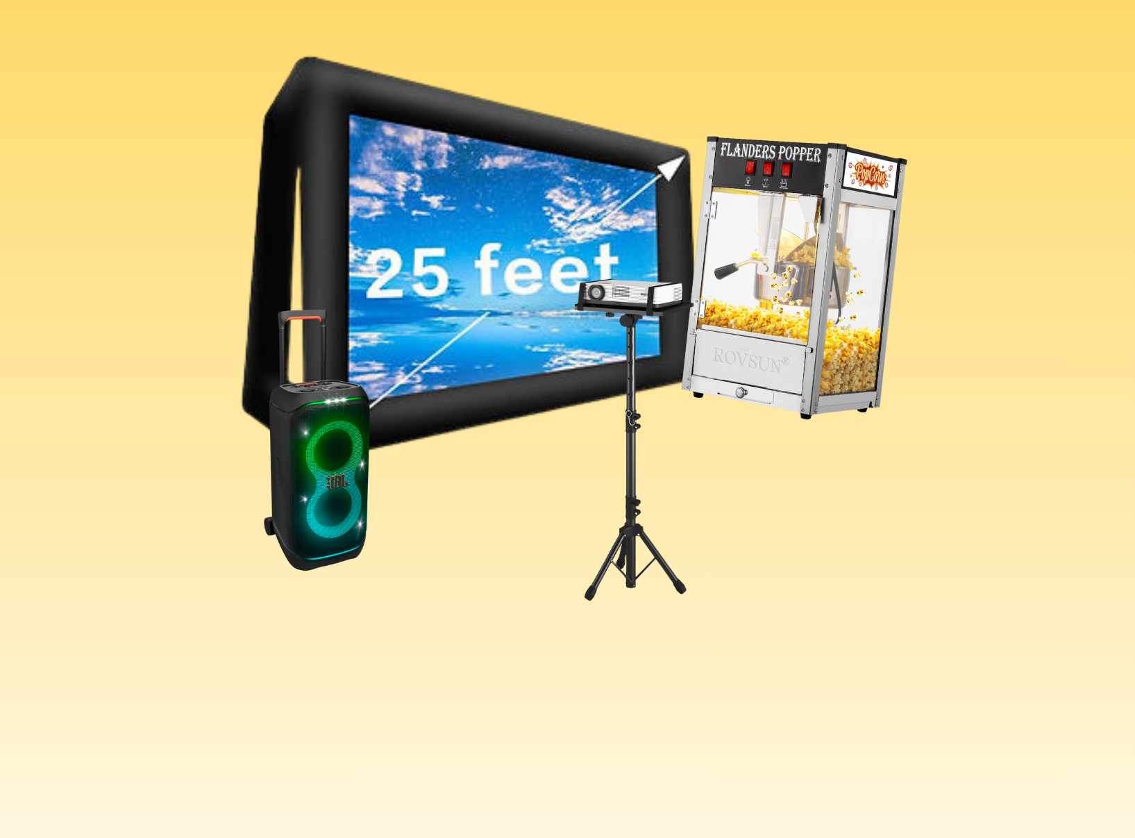 Big Screen + Popcorn package